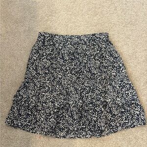 J. Crew Blue and White Skirt
